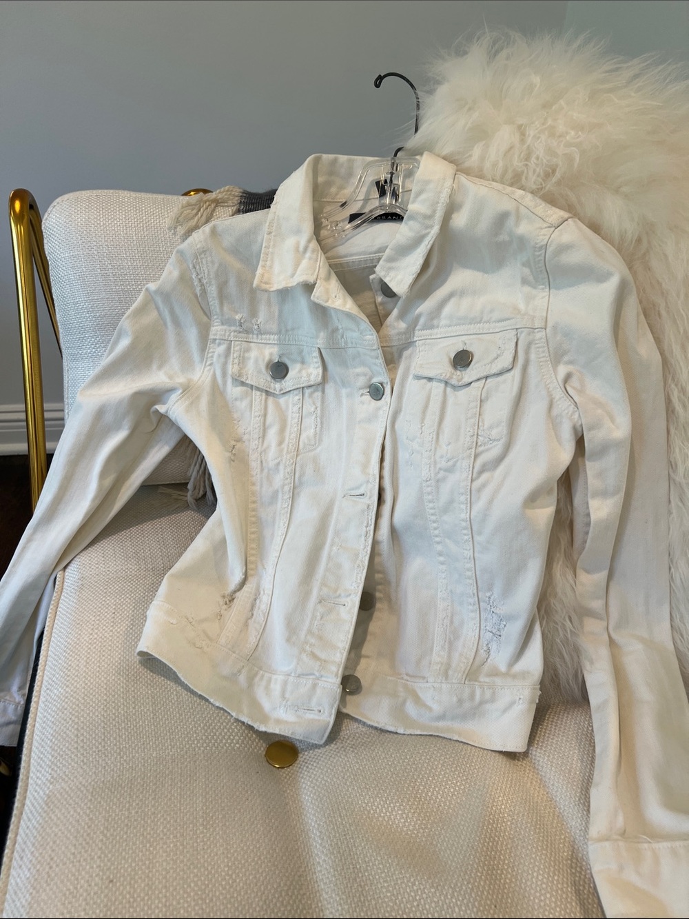 J Brand White Denim Jean Jacket for Women